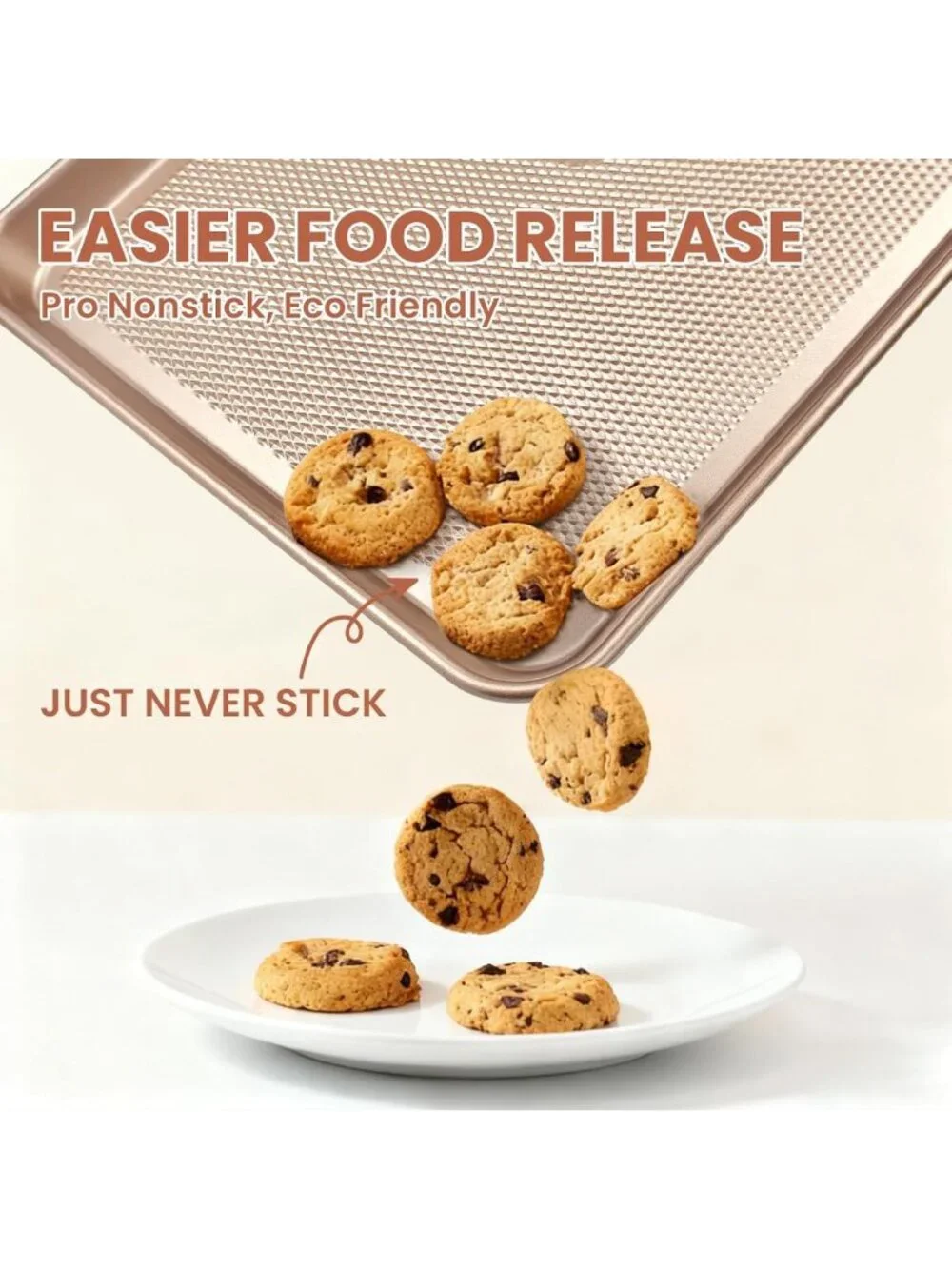 2-Pack Nonstick Baking Sheets & Racks Set with 50 Parchment Papers - Heavy Duty